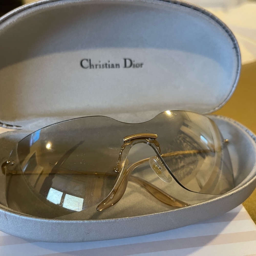 Christian Dior Gold Sunglasses